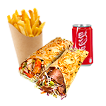 Seekh Kebab Wrap Meal 
