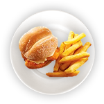 Kids Chicken Burger & Chips 