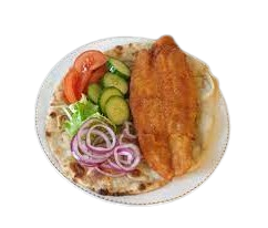 Masala Cod In Naan 